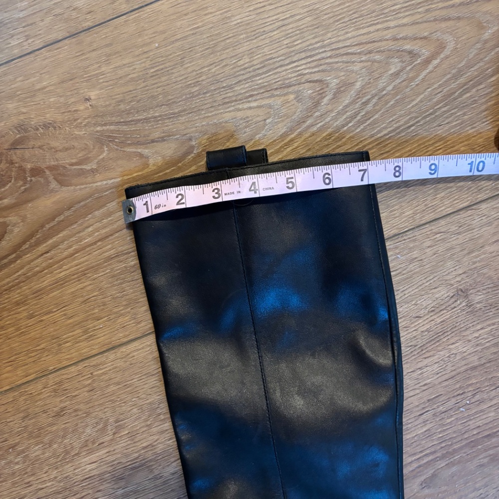 Max Studio Leather Riding Boots, Size 8.5 - Picture 8 of 9